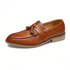 Mens Fashionable Formal Tassels British Style Flats Shoes